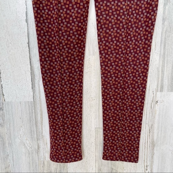 Free People Carnaby Pattern Stretch Slim Fit Pants Size 0 - Picture 8 of 10